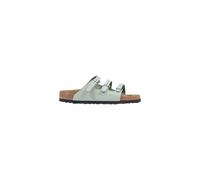 Birkenstock Green Leather Flat Sandals - EU36/US6