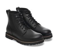 Birkenstock HIGHWOOD MID LACE. Anfibio da Uomo e Donna, con Plantare Anatomico removibile. NUMERAZIONE dal 36 al 46 (NERO, Sistema Taglie Calzature EU, Adulto, Numero, Stretta, 41)