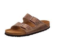 Sandali Birkenstock Arizona Waxy Leather Marron 36 Stretto