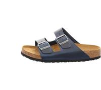 Birkenstock Infradito Donna/Uomo Arizona Soft Footbed Oiled Leather Regular Blue Widefoot Oiled Leather (1013643), comodo, confortevole, casual, estate, vacanza, elegante, minimalista, iconico 47 EU