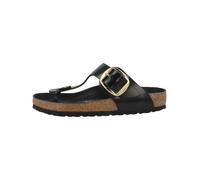 Ciabatte donna BIRKENSTOCK gizeh big buckle ciabatta pelle SHINE BLACK 37 scelt