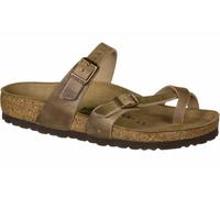 Birkenstock Mayari Brown, Oiled Leather, Sandalo Donna, Marrone Tabacco, 40 EU
