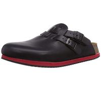 BIRKENSTOCK Kay Leder Softfootbed, Sabot Donna, Nero, 38 EU