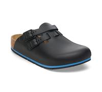 BIRKENSTOCK Kay Pro, zoccoli in pelle - Scarpe unisex di alta qualità per tempo libero e professionali per medicina, ristorazione e servizi, Nero , 38 EU