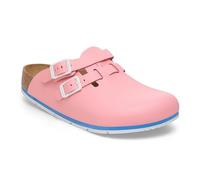 Birkenstock Kay Pro - Pantofole da uomo e donna, in pelle, certificate secondo la norma EN ISO 20347:2022, scarpe professionali per medicina, gastronomia e servizio, Corallo Shell, 38 EU