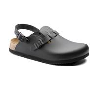 BIRKENSTOCK, sandalo Kay SL, unisex per adulti, in pelle naturale, Black Black 1018227, 44 EU