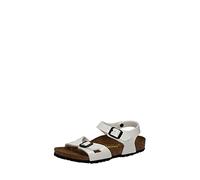Birkenstock Kids - Rio Kinder, Sandali Alla Caviglia per bambine e ragazze, Bianco (Blanc), 27 1/9