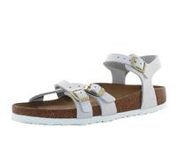 Birkenstock KUMBA 1029417 Antique White Bianco Sandali Donna Fibbie Pelle 41