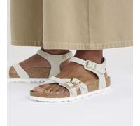 BIRKENSTOCK KUMBA ANTIQUE WHITE SANDALI INCROCIATI PELLE BIANCO