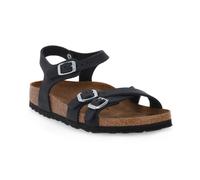 BIRKENSTOCK KUMBA BLACK WAXY LEA CALZ S sandali Donna 40