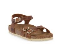 Birkenstock Kumba Cognac, Waxy Leather, Sandalo Unisex-Adulto, 36 EU