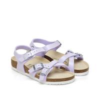 BIRKENSTOCK KUMBA KIDS SHINY LIZARD PURPLE FOG SANDALI BAMBINA DONNA