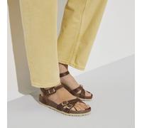 BIRKENSTOCK KUMBA SANDALO DONNA IN PELLE OLIATA MARRONE COGNAC
