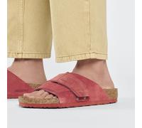 BIRKENSTOCK KYOTO GREEN WHITE SIENNA RED BASALT CIABATTE PELLE SCAMOSCIATA CALZA