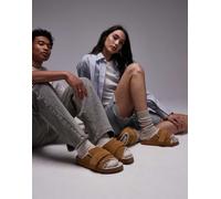 Birkenstock - Kyoto - Sandali unisex marroni in montone-Marrone 35