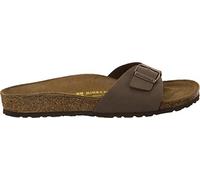 Birkenstock Madrid 40743, Sandali Unisex - Adulto, Marrone (Mocca Nubuk), 36 EU (Stretta)