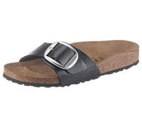 Birkenstock Madrid Big Buckle Graceful Licorice, Birko Flor, PIANELLE Donna, Nero, 35 EU