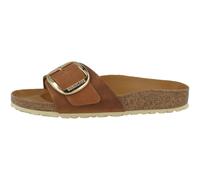 Birkenstock Madrid Big Buckle In Nabuk Olio Sandalo Sottile Da Donna
