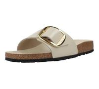 Birkenstock Madrid Big Buckle - Sandalo da Donna 39/Shine-Ecru-N