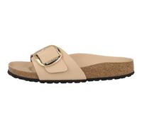 Birkenstock Madrid Big Fibbia Cuoio Naturale Lacca Muli Stretto Pantofole Donna