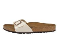 Birkenstock Madrid Birko-Flor Graceful Sandalo Stretto Donna Pantofole Bianco
