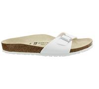 Birkenstock, Madrid Birko-Flor, Sandali, Uomo - Adulto, Bianco, 41 EU (Normale)