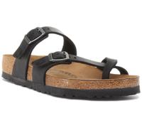 Birkenstock Mayari Pelle oliata, Sandalo Donna, Nero (Noir Noir), 39 EU