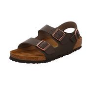Birkenstock Milano 34103, Sandali unisex adulto - Marrone scuro, 45 EU