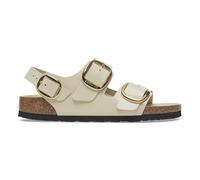 Birkenstock Milano Big Buckle 1025395 High Shine Ecru Beige Sandali Donna Fibbie 39