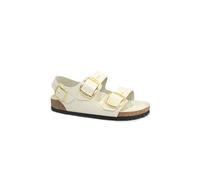 Birkenstock Milano Big Buckle 1025395 High Shine Ecru Beige Sandali Donna Fibbie 41
