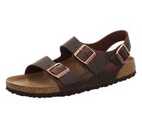 Birkenstock Milano, Oiled Leather, Sandalo Unisex-Adulto, Habana Stretta, 44 EU