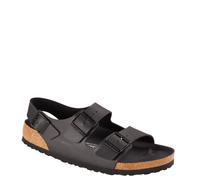 BIRKENSTOCK MILANO TRIPLES BLACK SANDALO PLANTARE IN TINTA
