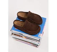Birkenstock - Naples - Mocassini avvolgenti in camoscio color caraffa-Marrone 43