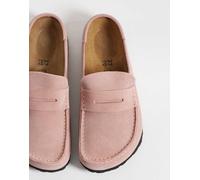 Birkenstock Naples mocassini in suede avvolto rosa argilla 40