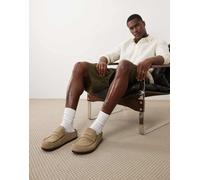 Birkenstock - Naples - Mocassini unisex avvolgenti in camoscio color talpa-Neutro 38