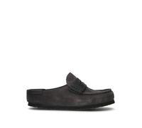 BIRKENSTOCK NAPLES WRAPPED DOUBLE STITCH Sabot donna nero in suede 41