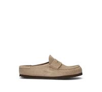 BIRKENSTOCK NAPLES WRAPPED Sabot uomo taupe in suede 43