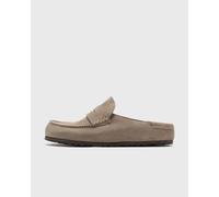 Birkenstock - Naples - Mocassini unisex avvolgenti in camoscio color talpa-Neutro 36