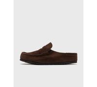 Birkenstock Naples Wrapped Suede Leather men Sandals & Slides brown in taglia:37