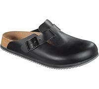 Birkenstock, Pantofole unisex adulto, Nero (SUPERLAUF), 45