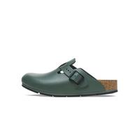Birkenstock Pantofole da uomo Boston zoccoli verdi in pelle taglia 41 stretta