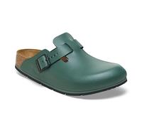 Birkenstock Pantofole da uomo Boston zoccoli verdi in pelle taglia 42 stretta
