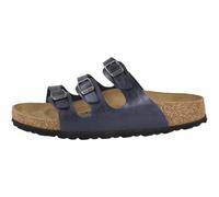 Birkenstock Pantolette da donna Florida Birko-Flor Graceful Slim, Blu scuro, 40 EU Schmal