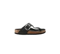 Birkenstock Gizeh Big Buckle Black, Natural Leather, Infradito Unisex-Adulto, 40 EU