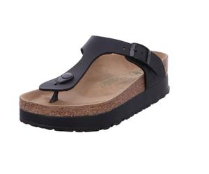 Birkenstock PAPILLIO Gizeh Platform birko flor Donna Nero, Nero , 37 EU, 159341