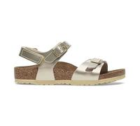 Birkenstock - Rio HL (Birko-Flor Kids) - Sandalo da Bambina con Due Fasce e Cinturini Regolabili 30/Electric Metallic Gold-N