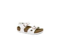 BIRKENSTOCK RIO KIDS 1024374 white bianco sandali bambina ragazza fibbie
