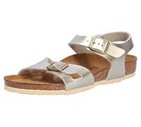 Birkenstock Rio Kids Electric Metallic Gold, Birko Flor, Sandalo, 25 EU
