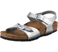 Birkenstock Rio, sandali da donna, Argento Electric Metallic Silver, 30 EU Stretta