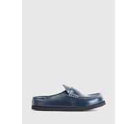 BIRKENSTOCK Sabot 1774 Naples in pelle con traversina e punta tonda 43 Blue Navy